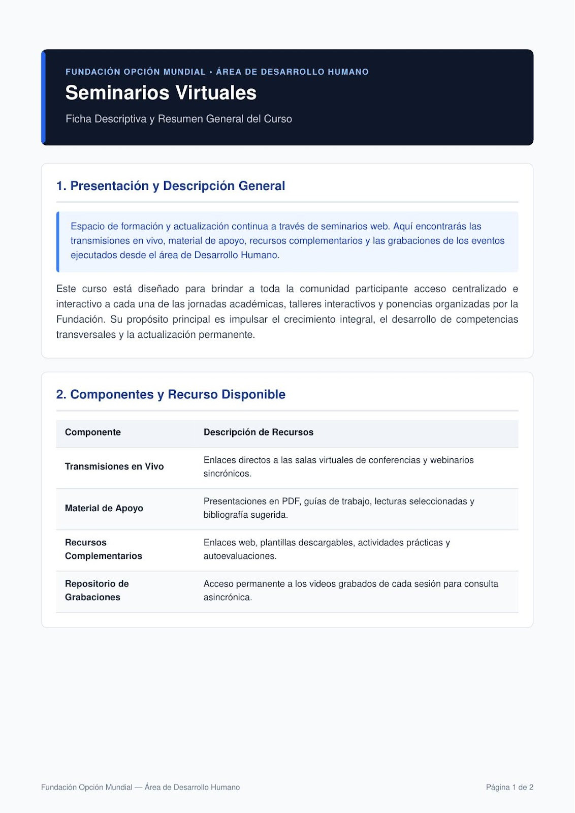 Seminarios